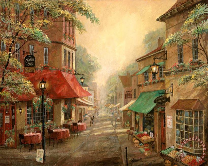 Ruane Manning Charlie S Cafe Art Painting