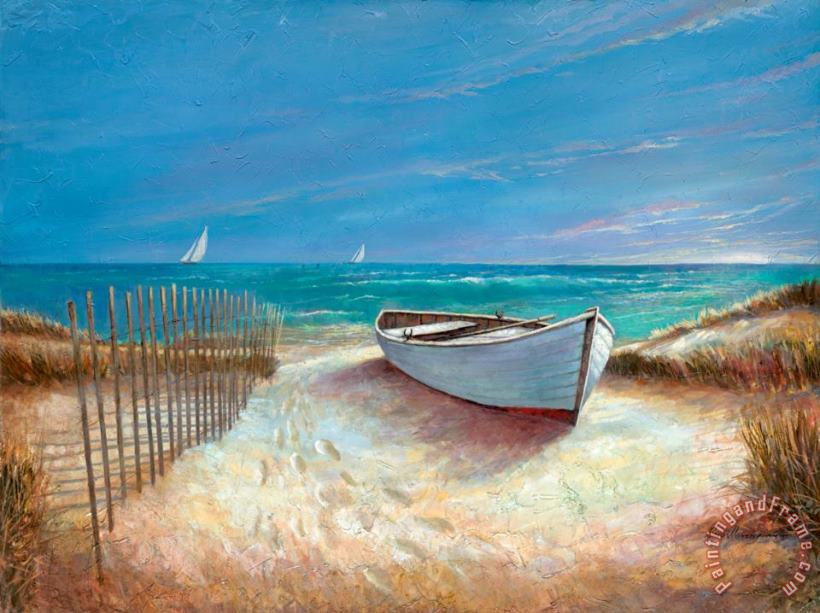 Ocean Breeze painting - Ruane Manning Ocean Breeze Art Print