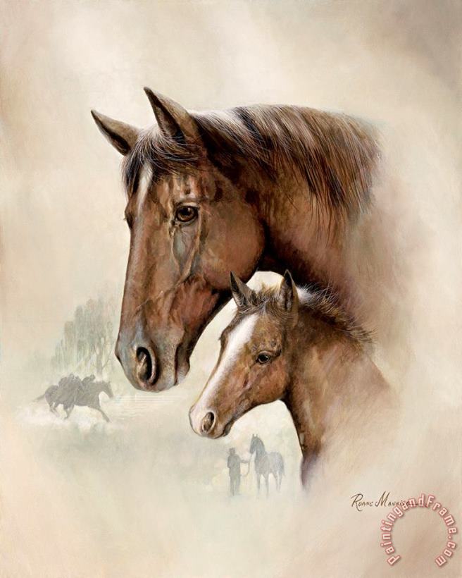 Race Horse I painting - Ruane Manning Race Horse I Art Print