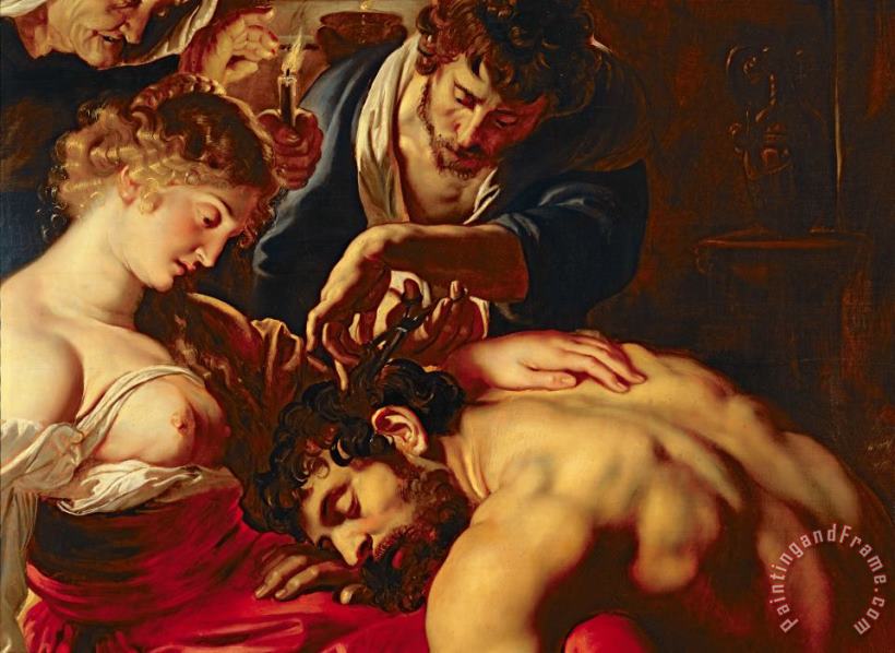 Samson and Delilah painting - Rubens Samson and Delilah Art Print