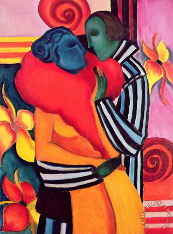 The Lovers painting - Sabina Nedelcheva Williams The Lovers Art Print