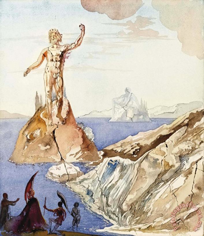 Salvador Dali Agamemnon Et Clytemnestre, 1968 Art Painting