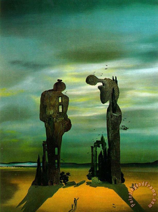 Salvador Dali Archeological Reminiscence Millet S Angelus Art Painting