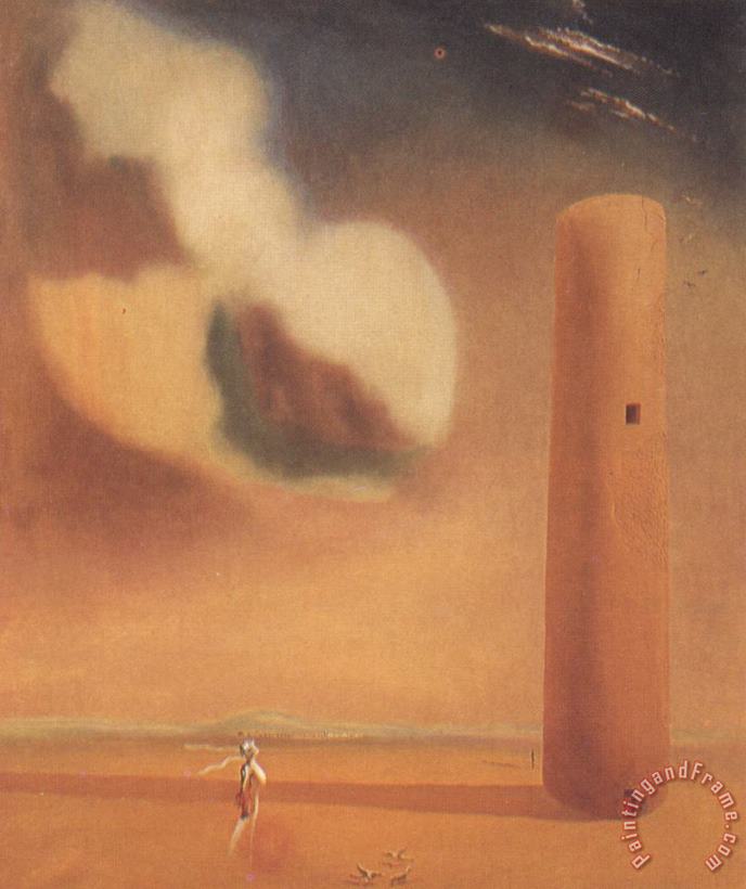 Salvador Dali Enigmatic Elements in The Landscape Art Print
