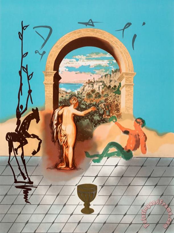 Gateway to The New World, From The Dali Discovers, 1979 painting - Salvador Dali Gateway to The New World, From The Dali Discovers, 1979 Art Print