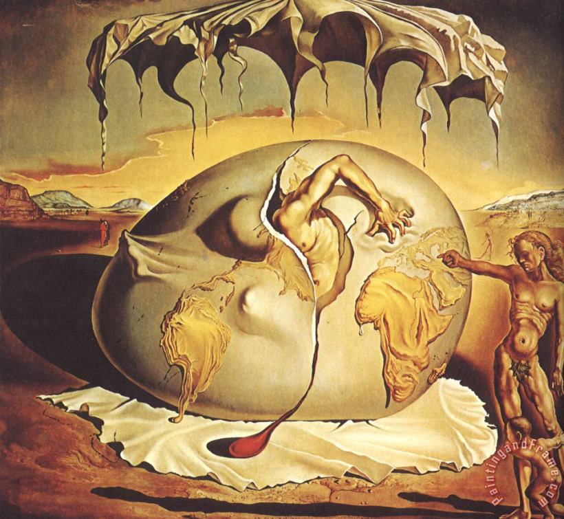 Salvador Dali Geopolitical Child Watching The Birth of The New Man 1943 Art Print