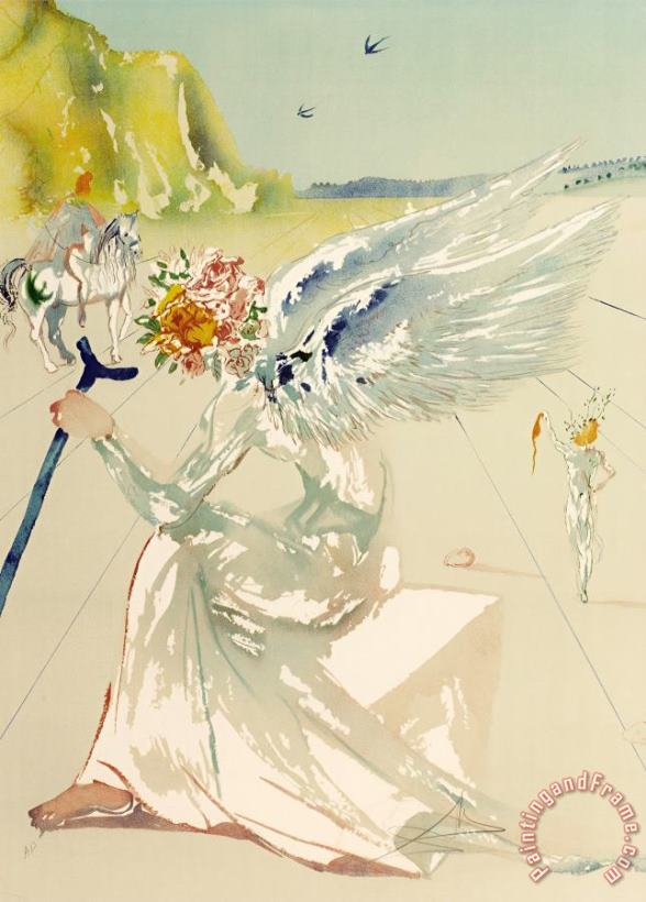 Homage to Homer Suite Helen of Troy, 1977 painting - Salvador Dali Homage to Homer Suite Helen of Troy, 1977 Art Print