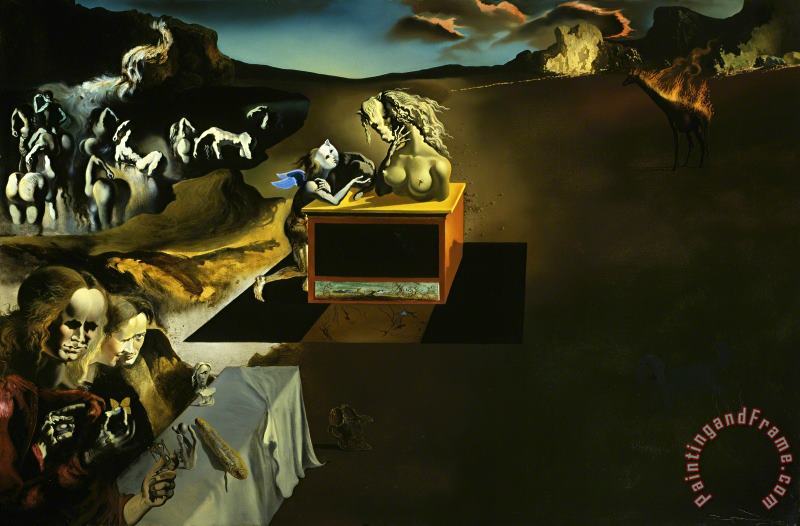 Salvador Dali Invention of The Monsters Art Painting