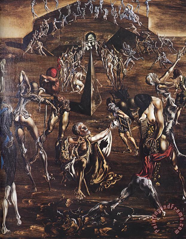 Resurrection of The Flesh painting - Salvador Dali Resurrection of The Flesh Art Print