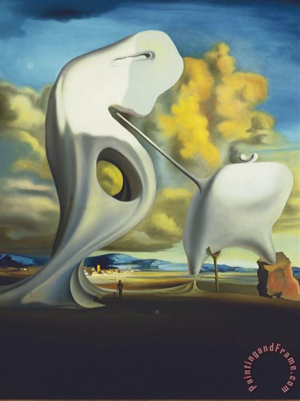 The Architectonic Angelus 1933 painting - Salvador Dali The Architectonic Angelus 1933 Art Print