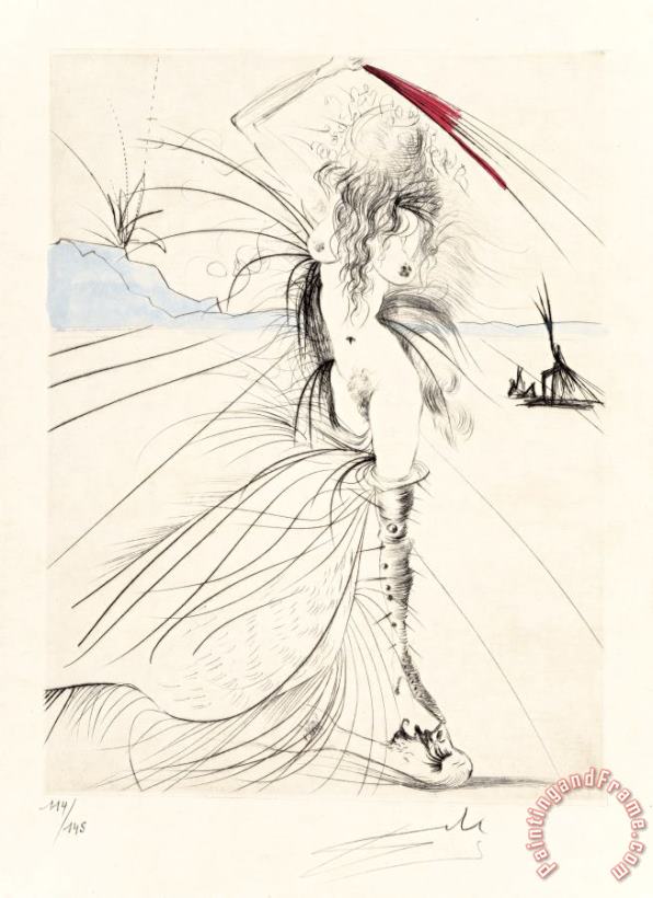 Salvador Dali Venus Aux Fourrures, 1969 Art Painting
