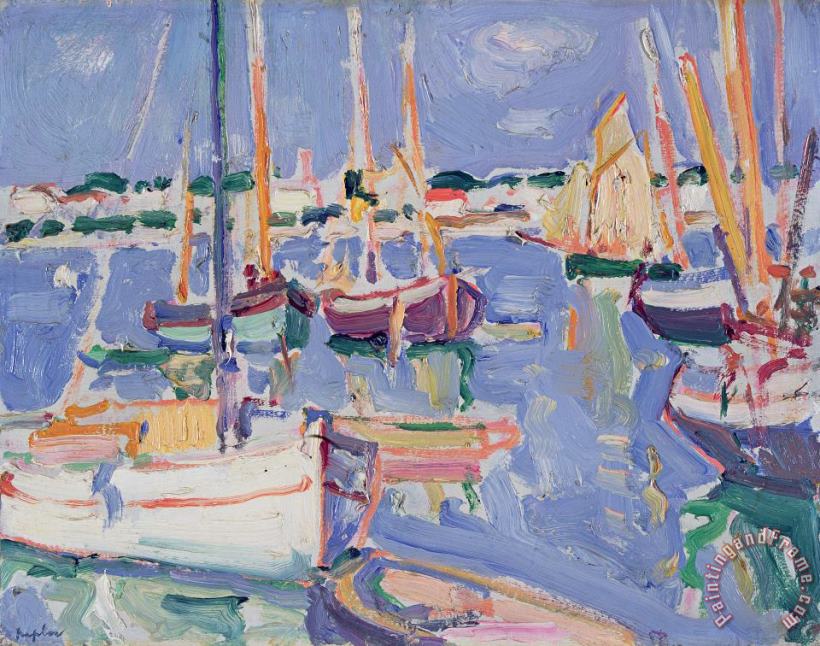 Samuel John Peploe Boats at Royan Art Print