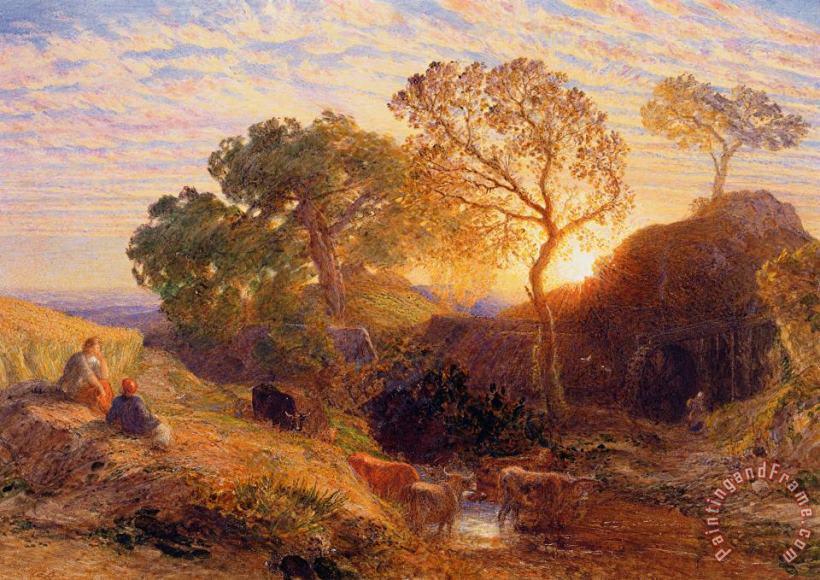 Samuel Palmer Sunset Art Painting