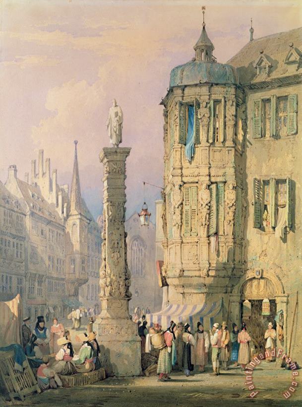 Samuel Prout The Bishop's Palace Wurzburg Art Painting