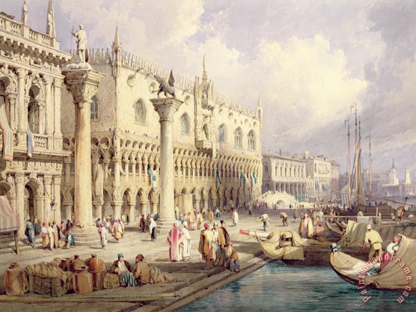 The Palaces of Venice painting - Samuel Prout The Palaces of Venice Art Print
