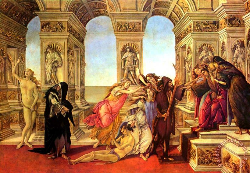 Sandro Botticelli Calumny of Apelles Art Print