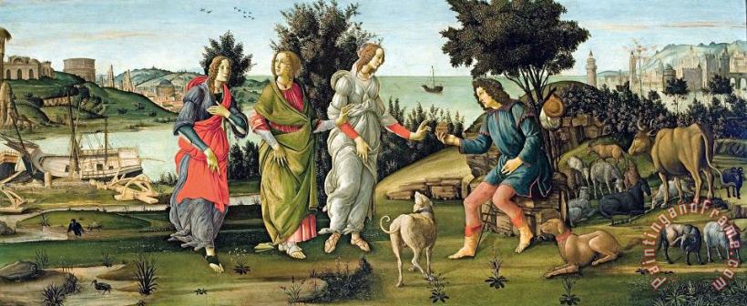 Sandro Botticelli Judgement of Paris Art Print Sandro Botticelli Judgement of Paris Art Print