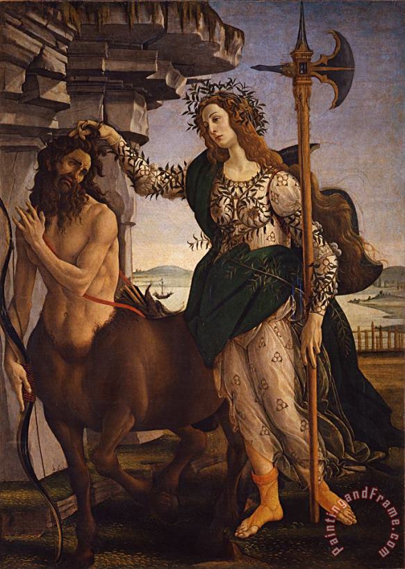 Pallas And The Centaur painting - Sandro Botticelli Pallas And The Centaur Art Print