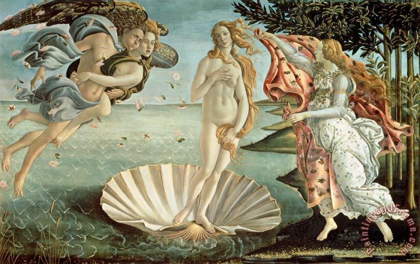 The Birth of Venus painting - Sandro Botticelli The Birth of Venus Art Print