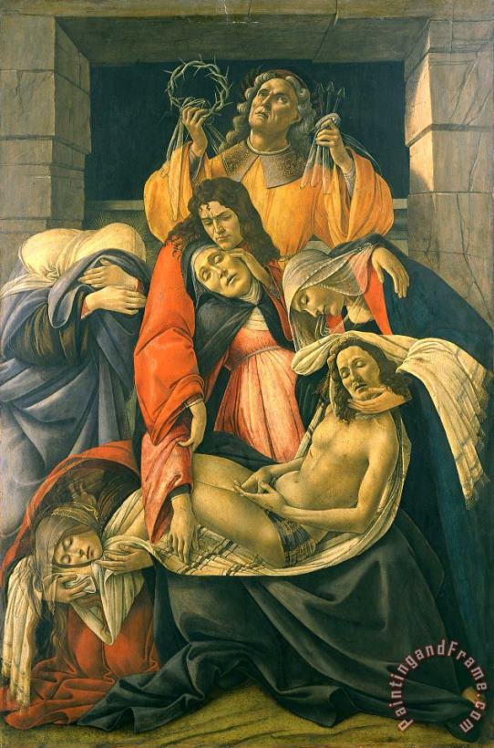 Sandro Botticelli The Lamentation Over The Dead Christ Art Painting