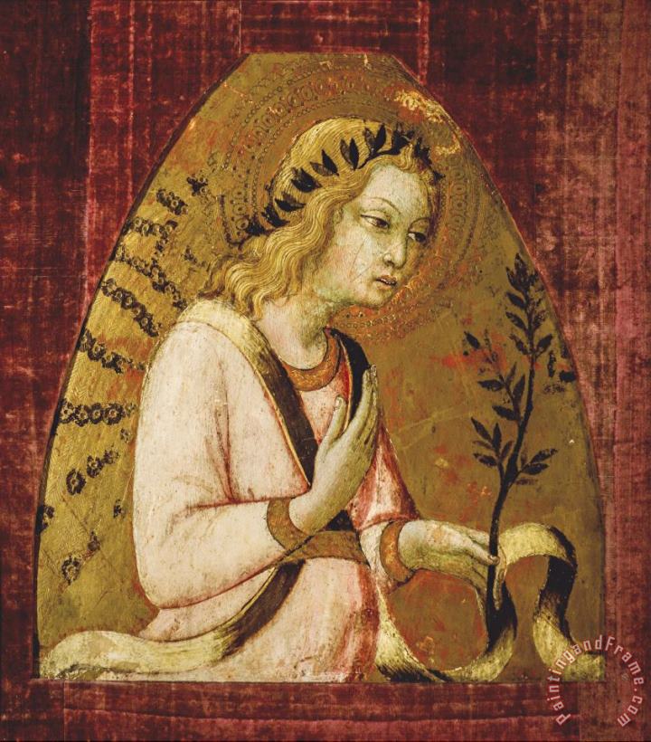 Angel of The Annunciation painting - Sano di Pietro Angel of The Annunciation Art Print