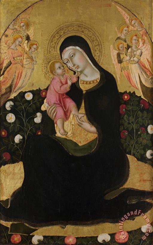 Madonna of Humility painting - Sano di Pietro Madonna of Humility Art Print