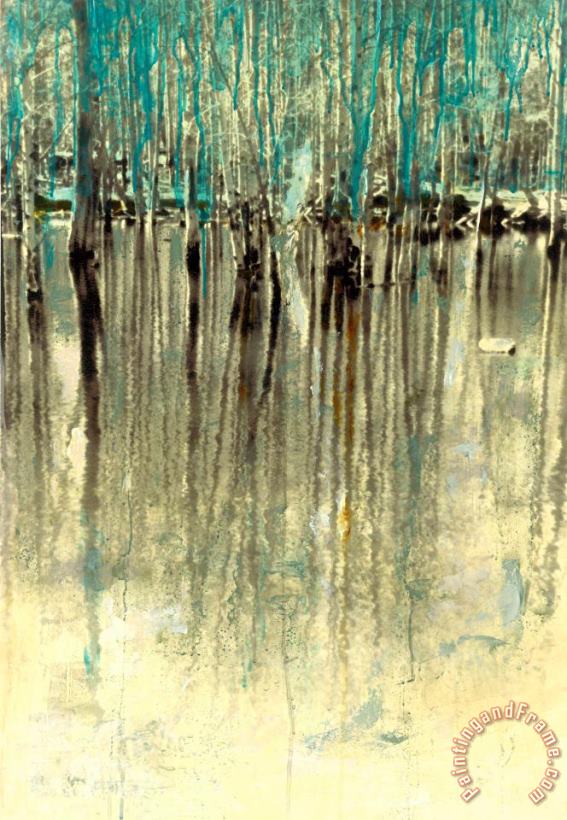 Sara Abbott Water Trees I Art Painting