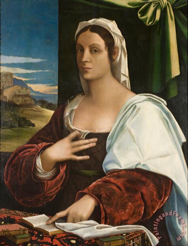 Vittoria Colonna painting - Sebastiano del Piombo Vittoria Colonna Art Print