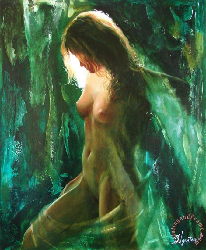The malachite light painting - Sergey Ignatenko The malachite light Art Print