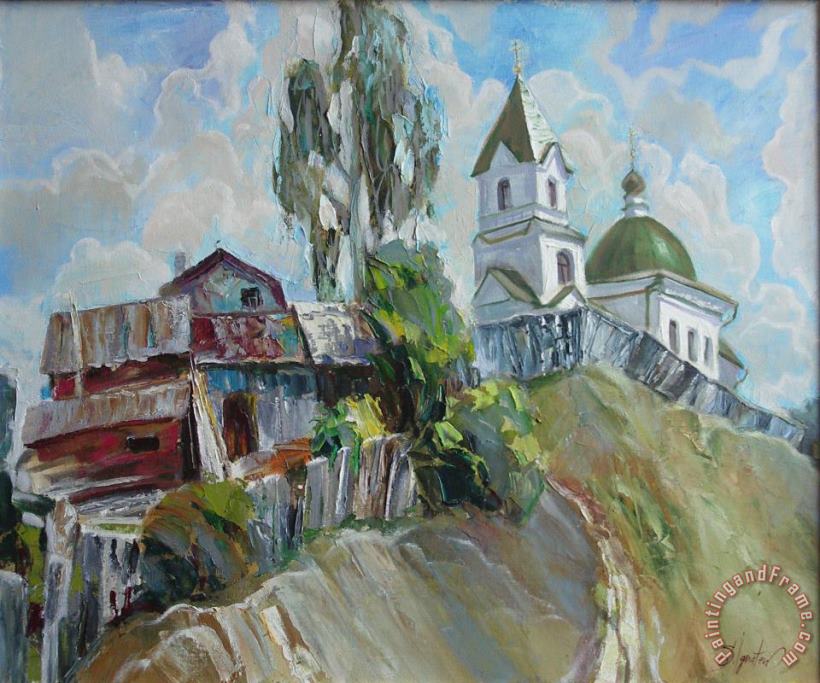 The Old and New painting - Sergey Ignatenko The Old and New Art Print
