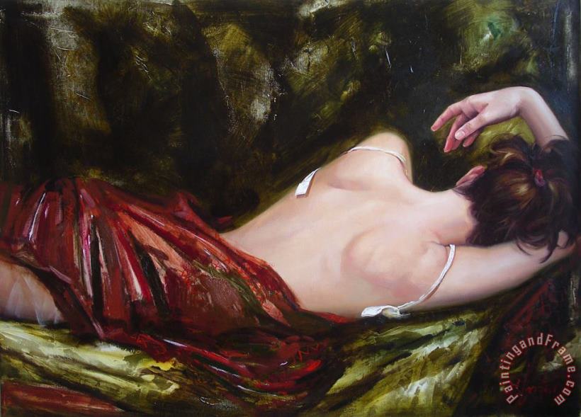 The weariness painting - Sergey Ignatenko The weariness Art Print