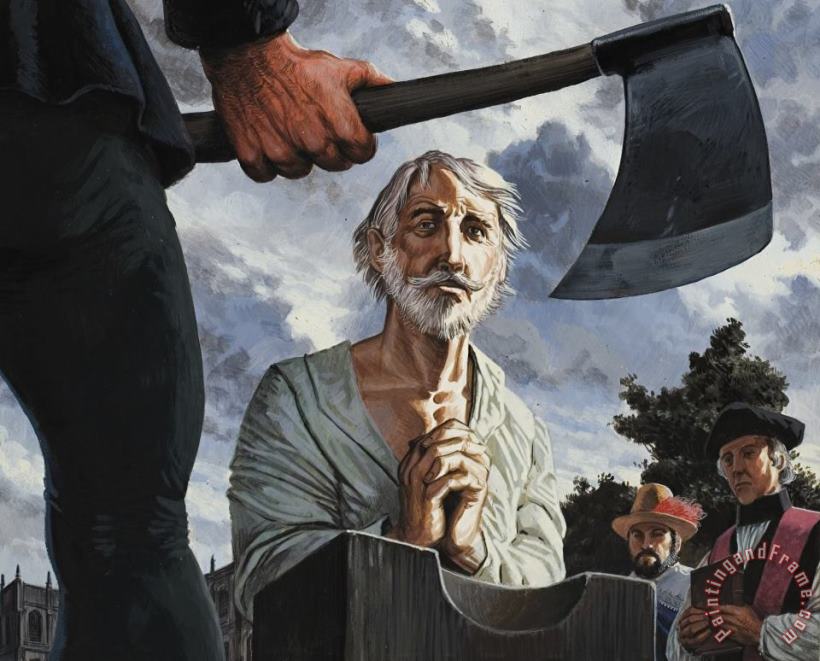 Severino Baraldi The Execution of Walter Raleigh Art Painting