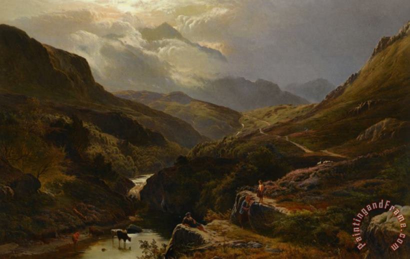 Sidney Richard Percy The Road to Loch Turrett Art Print