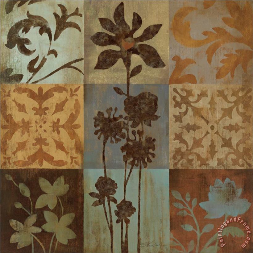 Arts And Crafts Tiles II painting - Silvia Vassileva Arts And Crafts Tiles II Art Print
