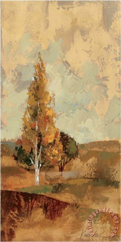 Autumn Hills II painting - Silvia Vassileva Autumn Hills II Art Print