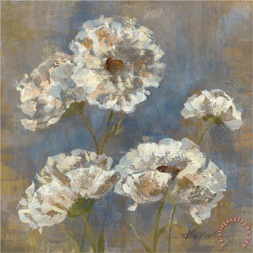 Silvia Vassileva Flowers in Morning Dew I Art Painting