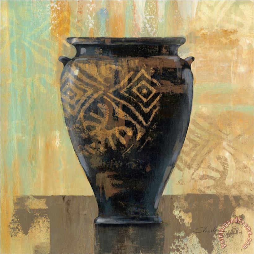 Glazed Pot III Decorative Accents painting - Silvia Vassileva Glazed Pot III Decorative Accents Art Print