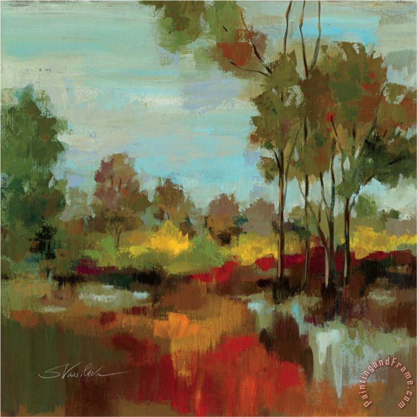 Silvia Vassileva Hidden Pond Hues II Art Painting