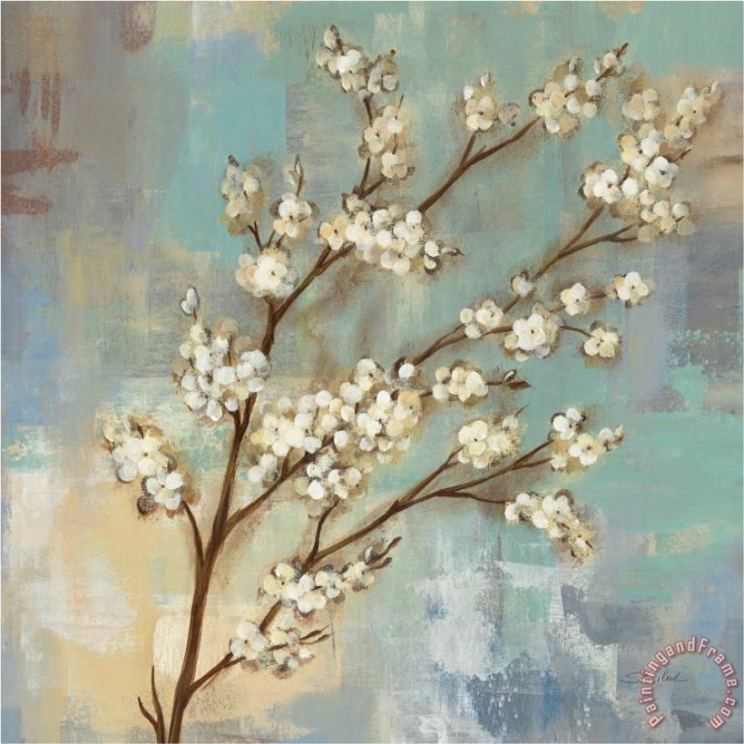 Kyoto Blossoms I painting - Silvia Vassileva Kyoto Blossoms I Art Print