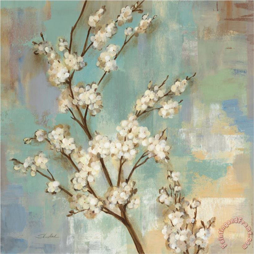 Kyoto Blossoms II painting - Silvia Vassileva Kyoto Blossoms II Art Print