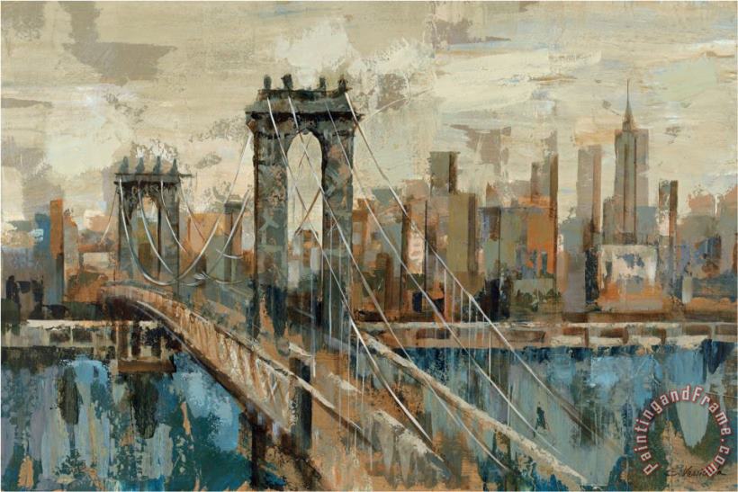 New York View painting - Silvia Vassileva New York View Art Print