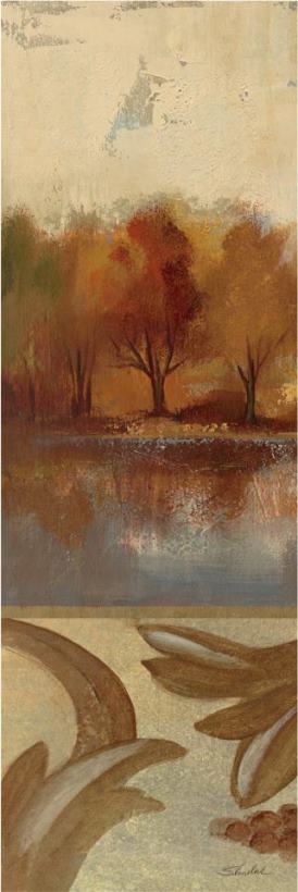 Spring Lake Panel I painting - Silvia Vassileva Spring Lake Panel I Art Print