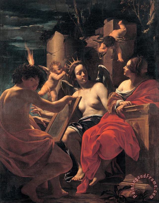 Simon Vouet Allegory Art Painting