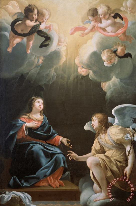 Simon Vouet The Annunciation Art Painting