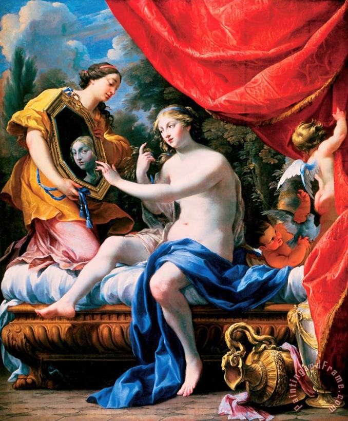 Simon Vouet The Toilette of Venus Art Painting