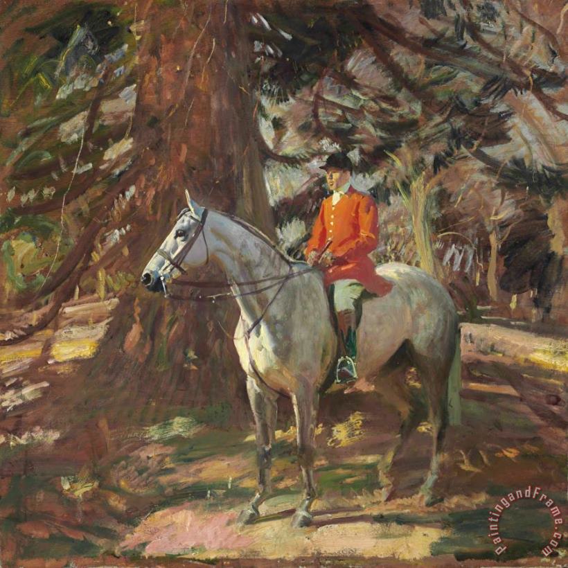 Sir Alfred James Munnings The Whip Art Painting