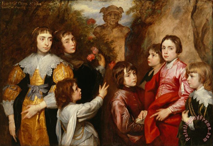 Sir Anthony van Dyck A Family Group Art Painting