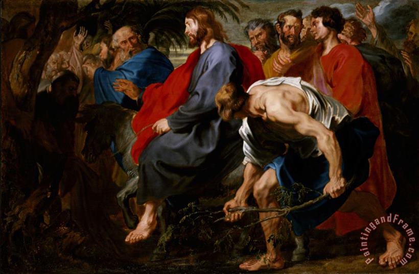 Sir Anthony Van Dyck Entry of Christ Into Jerusalem Art Painting