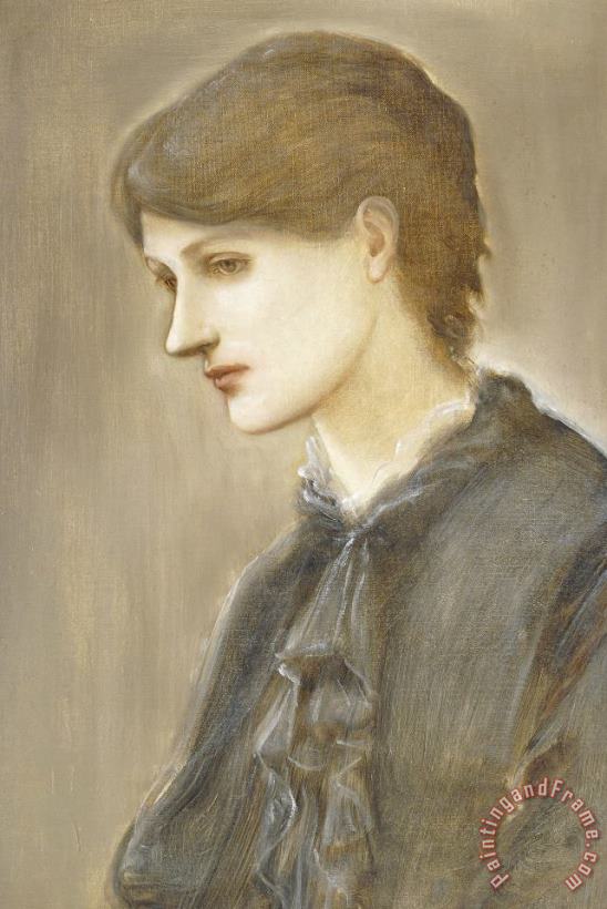 Sir Edward Coley Burne-Jones Portrait Of Mrs William J Stillman Nee Marie Spartali Art Print