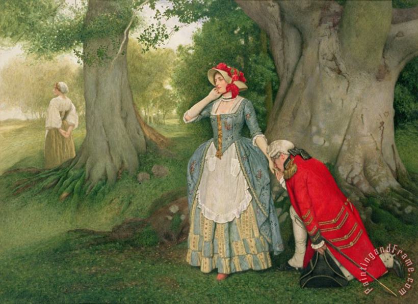 The Proposal painting - Sir James Dromgole Linton The Proposal Art Print